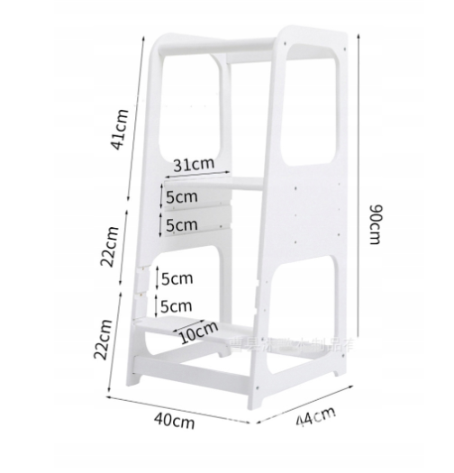 Wieża Lapchu+ drewniana z tablicą do rysowania