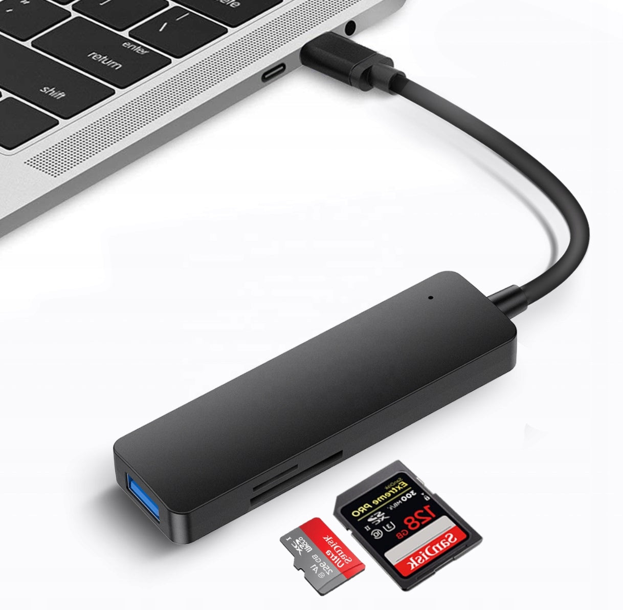 HUB USB-C-ADAPTER USB 3.0 MICRO SD-ADAPTER 