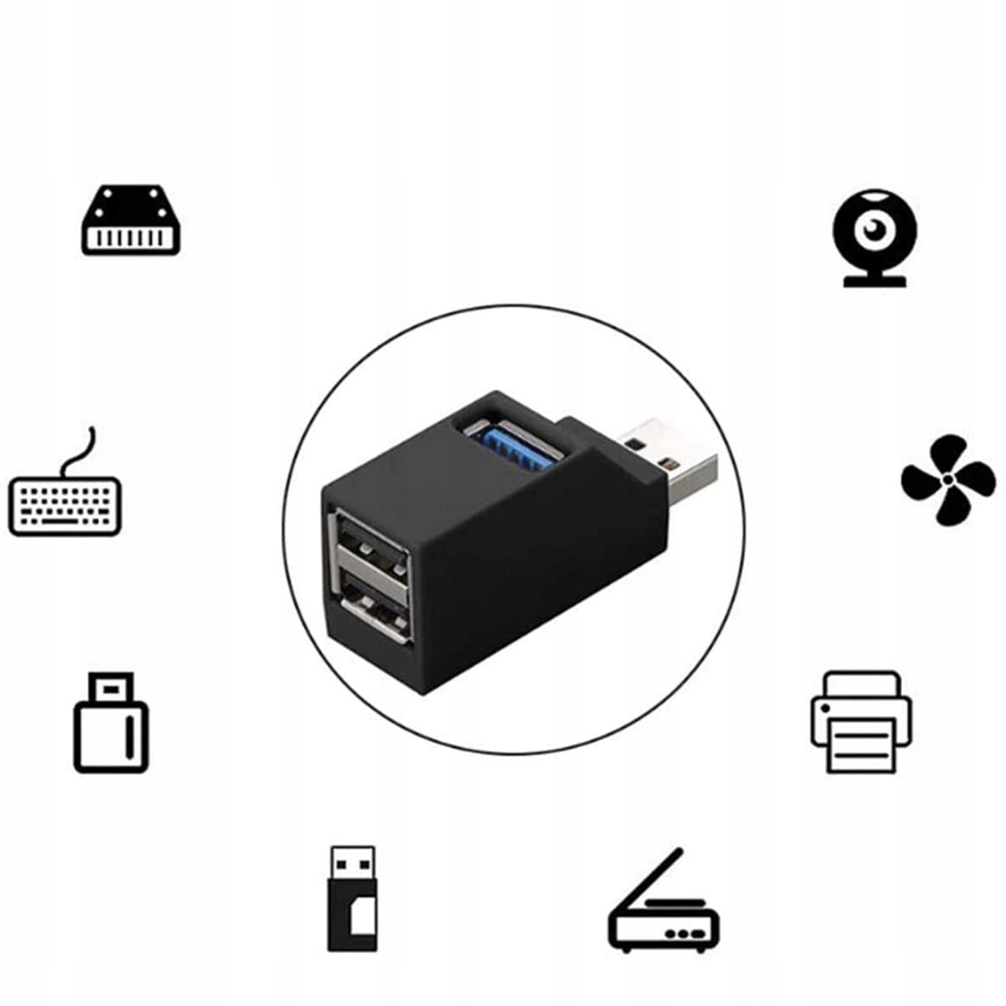 SCHNELLER USB-3.0-HUB-PORT-SPLITTER-USB-ADAPTER 