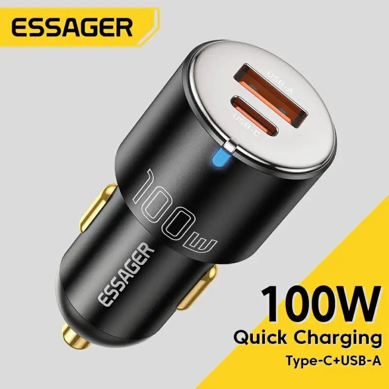 ESSAGER 100w car charger 