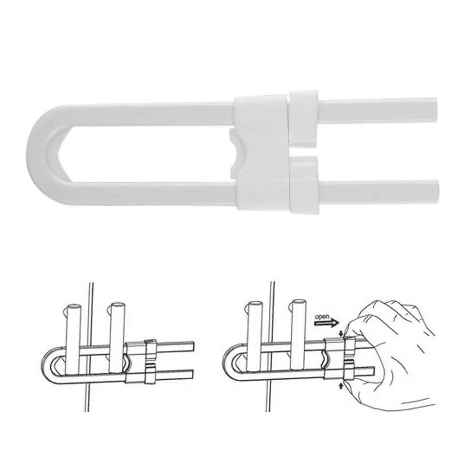 Securing cabinet drawers with a latch lock