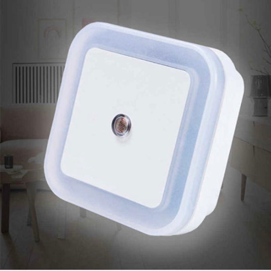 Bezprzewodowy czujnik LED lampka nocna wtyczka ue mini kwadratowe lampki nocne do pokoju dziecięcego lampka nocna do sypialni