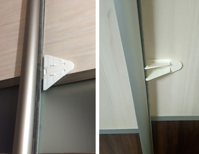 Security lock for sliding cabinet doors